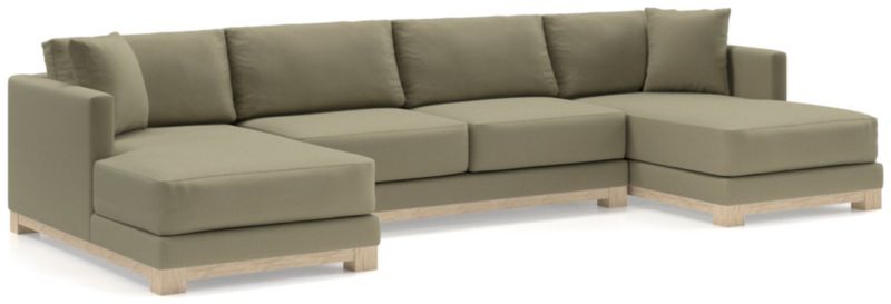 Gather Wood Base 3-Piece U-Shaped Sectional - image 0 of 9