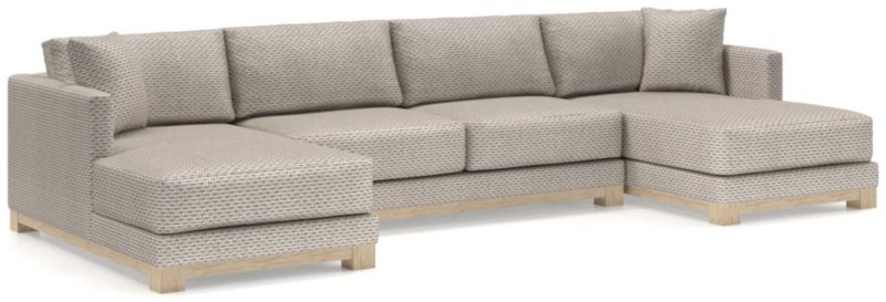 Gather Wood Base 3-Piece U-Shaped Sectional - image 0 of 9