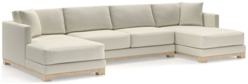 Gather Wood Base 3-Piece U-Shaped Sectional - image 0 of 9