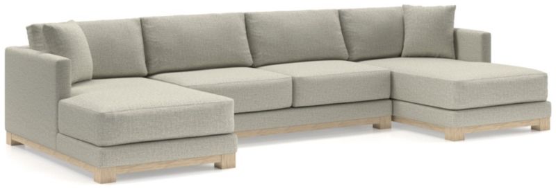 Gather Wood Base 3-Piece U-Shaped Sectional - image 0 of 9