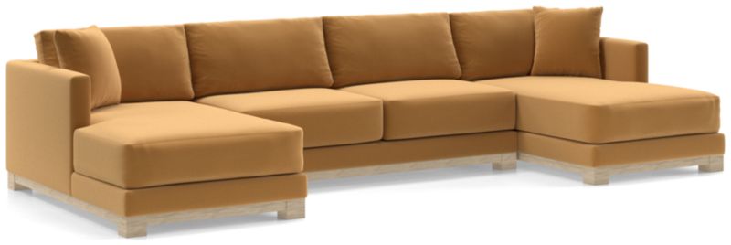 Gather Wood Base 3-Piece U-Shaped Sectional - image 0 of 9