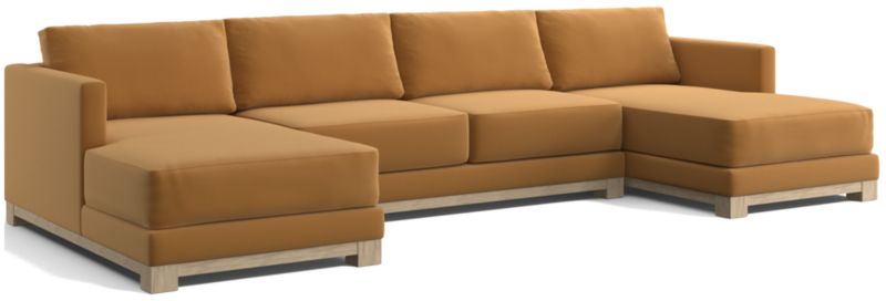 Gather Wood Base 3-Piece U-Shaped Sectional - image 0 of 7