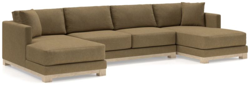 Gather Wood Base 3-Piece U-Shaped Sectional - image 0 of 9