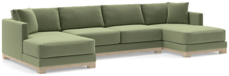 Gather Wood Base 3-Piece U-Shaped Sectional - image 0 of 9