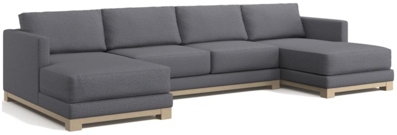 Gather Wood Base 3-Piece U-Shaped Sectional - image 0 of 7