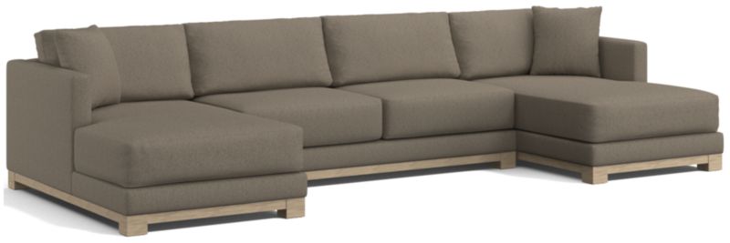 Gather Wood Base 3-Piece U-Shaped Sectional - image 0 of 9