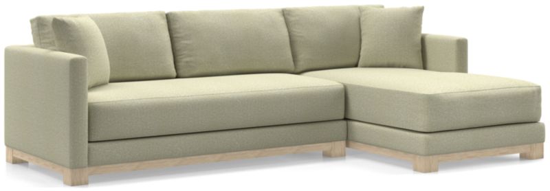 Gather Wood Base Bench 2-Piece Sectional Sofa - image 0 of 11