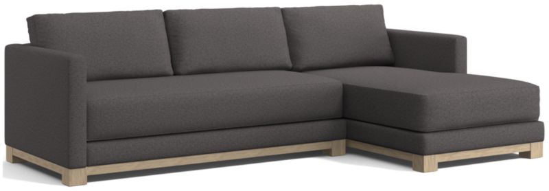 Gather Wood Base Bench 2-Piece Sectional Sofa - image 0 of 13