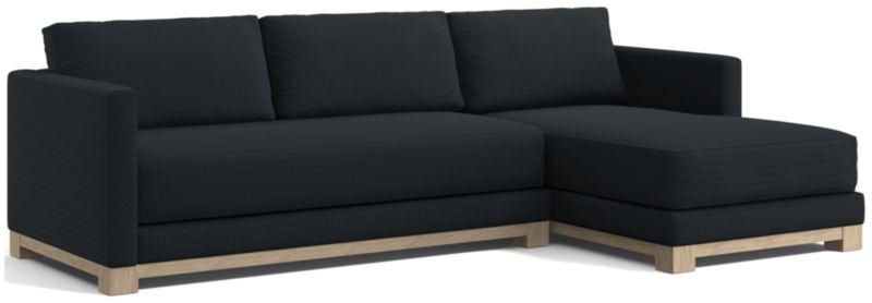 Gather Wood Base Bench 2-Piece Sectional Sofa - image 0 of 14