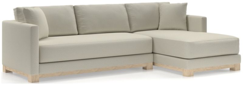 Gather Wood Base Bench 2-Piece Sectional Sofa - image 0 of 11