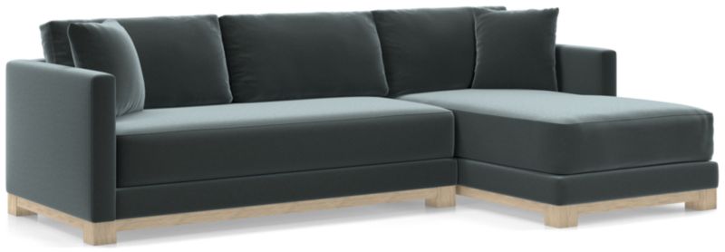 Gather Wood Base Bench 2-Piece Sectional Sofa - image 0 of 11