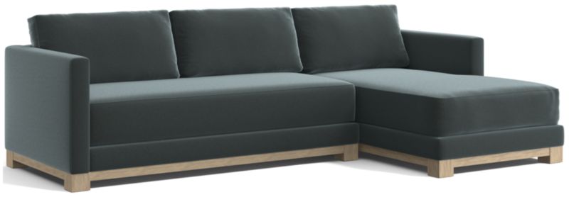 Gather Wood Base Bench 2-Piece Sectional Sofa - image 0 of 13