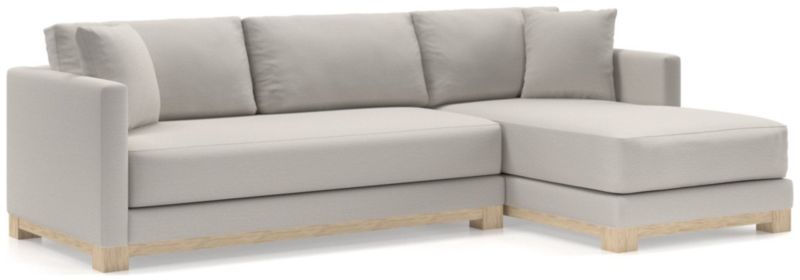 Gather Wood Base Bench 2-Piece Sectional Sofa - image 0 of 11