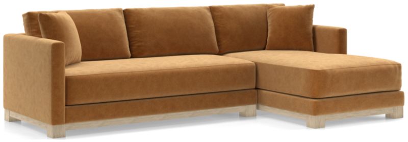 Gather Wood Base Bench 2-Piece Sectional Sofa - image 0 of 11