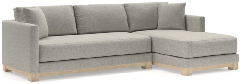 Gather Wood Base Bench 2-Piece Sectional Sofa - image 0 of 11