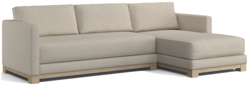 Gather Wood Base Bench 2-Piece Sectional Sofa - image 0 of 14