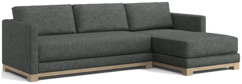 Gather Wood Base Bench 2-Piece Sectional Sofa - image 0 of 13