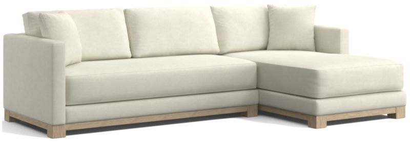 Gather Wood Base Bench 2-Piece Sectional Sofa - image 0 of 11