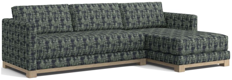 Gather Wood Base Bench 2-Piece Sectional Sofa - image 0 of 14