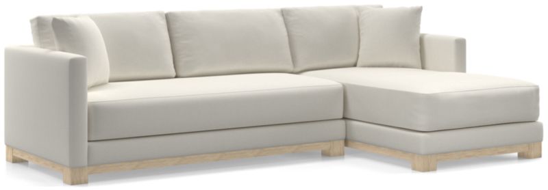 Gather Wood Base Bench 2-Piece Sectional Sofa - image 0 of 11