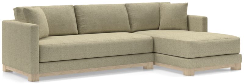 Gather Wood Base Bench 2-Piece Sectional Sofa - image 0 of 11