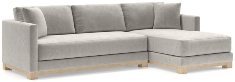 Gather Wood Base Bench 2-Piece Sectional Sofa - image 0 of 11