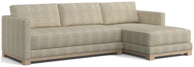 Gather Wood Base Bench 2-Piece Sectional Sofa - image 0 of 13