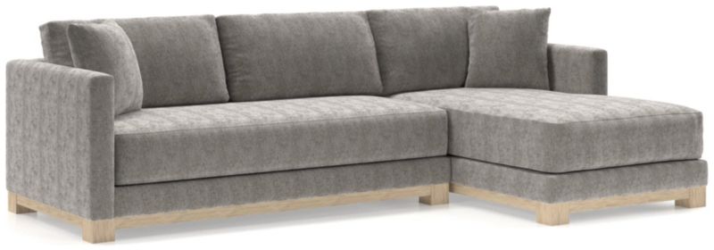 Gather Wood Base Bench 2-Piece Sectional Sofa - image 0 of 11