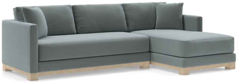 Gather Wood Base Bench 2-Piece Sectional Sofa - image 0 of 12