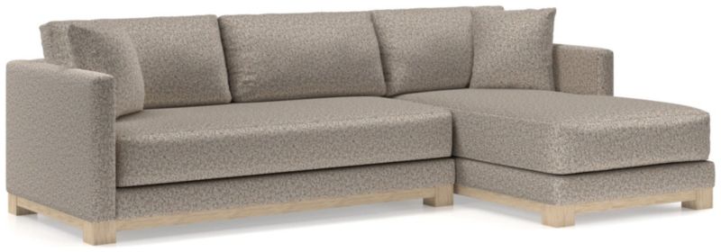 Gather Wood Base Bench 2-Piece Sectional Sofa - image 0 of 11