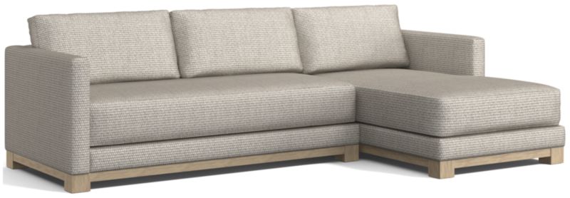 Gather Wood Base Bench 2-Piece Sectional Sofa - image 0 of 13