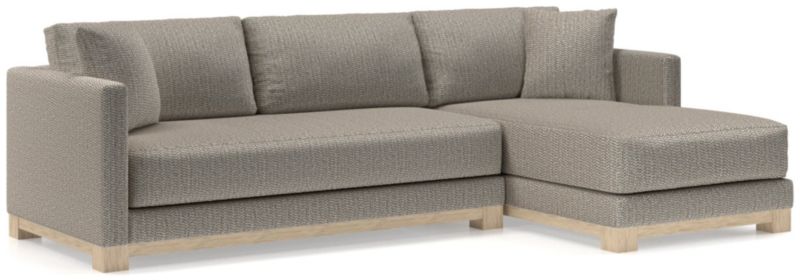 Gather Wood Base Bench 2-Piece Sectional Sofa - image 0 of 11