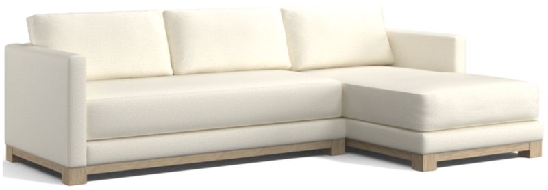 Gather Wood Base Bench 2-Piece Sectional Sofa - image 0 of 14