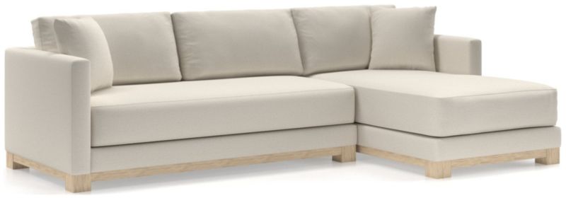 Gather Wood Base Bench 2-Piece Sectional Sofa - image 0 of 11