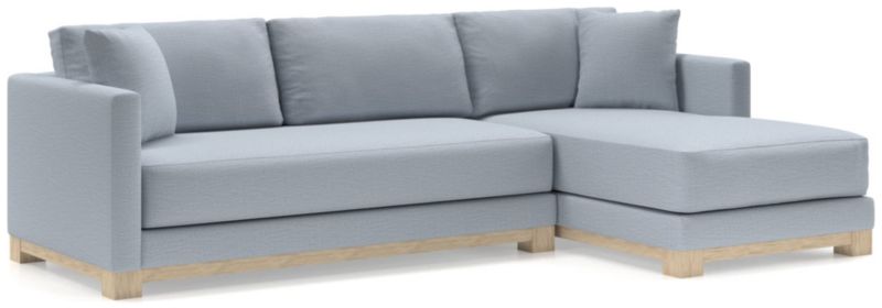 Gather Wood Base Bench 2-Piece Sectional Sofa - image 0 of 11