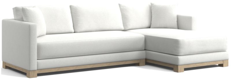 Gather Wood Base Bench 2-Piece Sectional Sofa - image 0 of 12