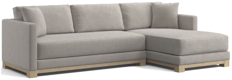 Gather Wood Base Bench 2-Piece Sectional Sofa - image 0 of 11