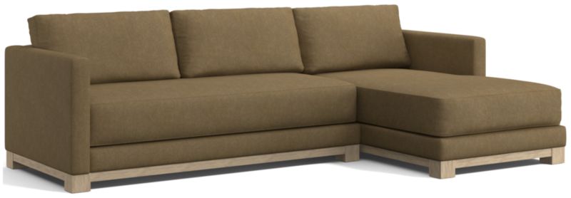 Gather Wood Base Bench 2-Piece Sectional Sofa - image 0 of 14