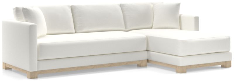 Gather Wood Base Bench 2-Piece Sectional Sofa - image 0 of 11