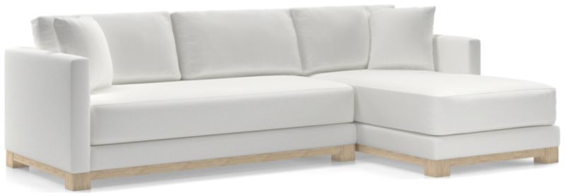 Gather Wood Base Bench 2-Piece Sectional Sofa - image 0 of 11