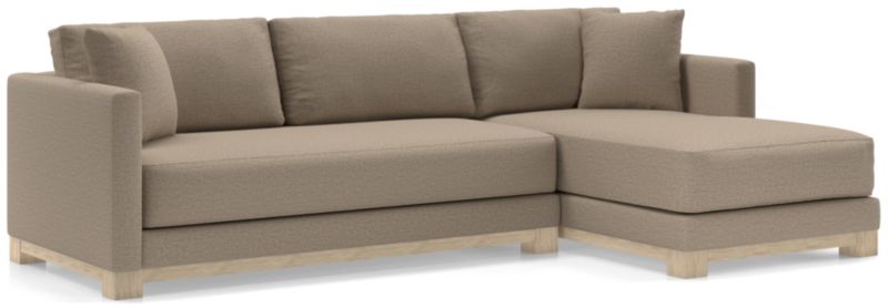 Gather Wood Base Bench 2-Piece Sectional Sofa - image 0 of 11