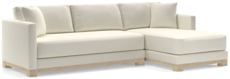 Gather Wood Base Bench 2-Piece Sectional Sofa - image 0 of 11