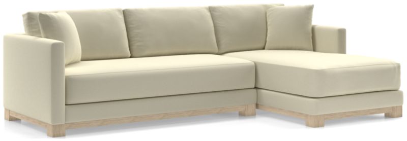 Gather Wood Base Bench 2-Piece Sectional Sofa - image 0 of 11