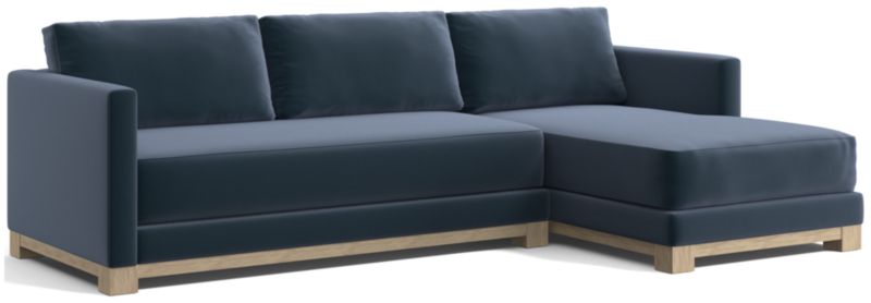 Gather Wood Base Bench 2-Piece Sectional Sofa - image 0 of 13