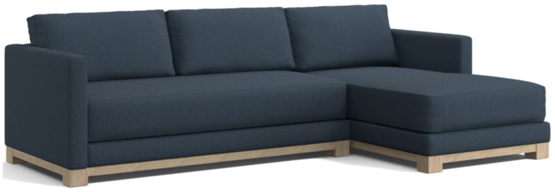 Gather Wood Base Bench 2-Piece Sectional Sofa - image 0 of 13