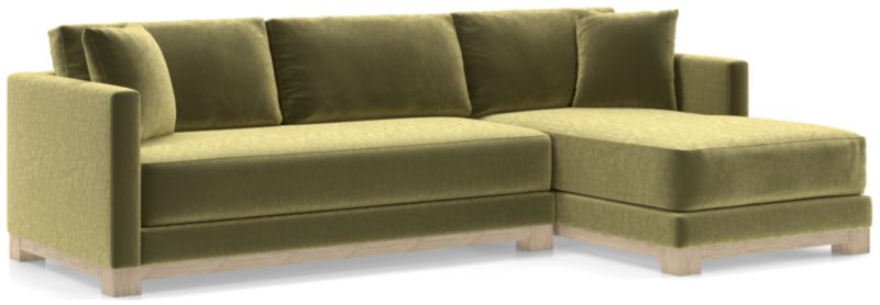 Gather Wood Base Bench 2-Piece Sectional Sofa - image 0 of 11