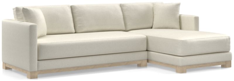 Gather Wood Base Bench 2-Piece Sectional Sofa - image 0 of 11