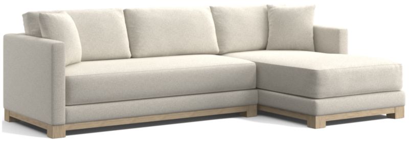 Gather Wood Base Bench 2-Piece Sectional Sofa - image 0 of 11