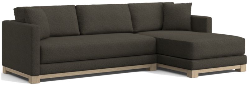 Gather Wood Base Bench 2-Piece Sectional Sofa - image 0 of 11