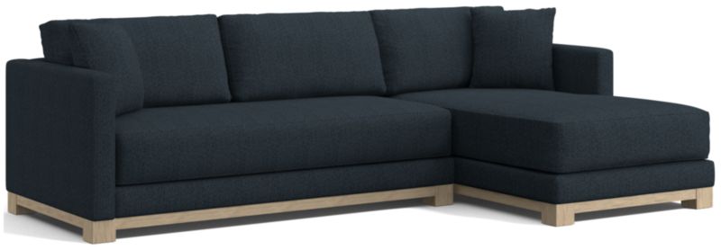 Gather Wood Base Bench 2-Piece Sectional Sofa - image 0 of 11